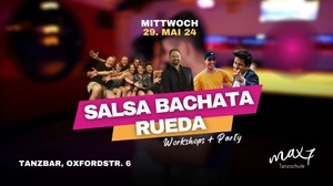 Salsa, Bachata & Rueda Workshops + Party