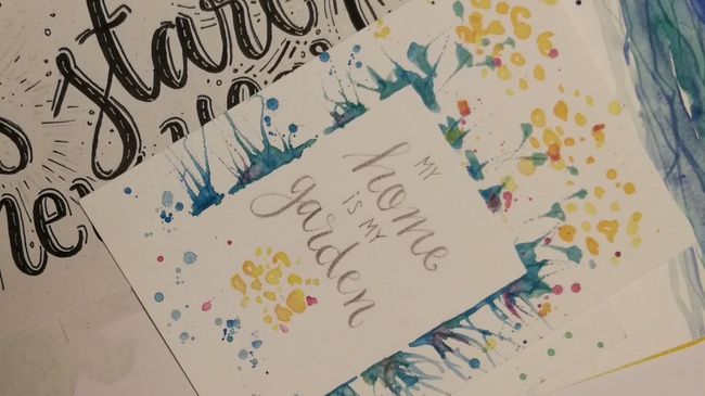 HANDLETTERING & AQUARELL