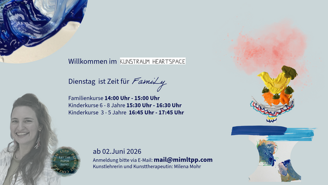 Kostenlose Probestunde Kindermalkurs 6- bis 8-Jährige