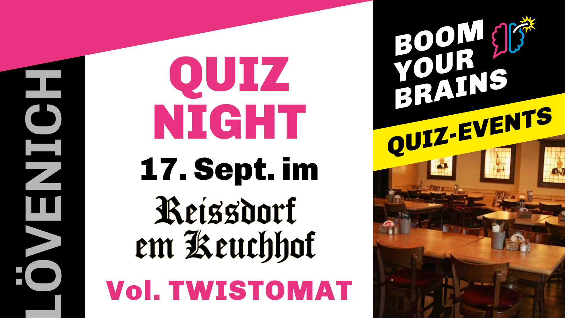 Quiz-Night Lövenich | Vol. Twistomat | Boom Your Brains