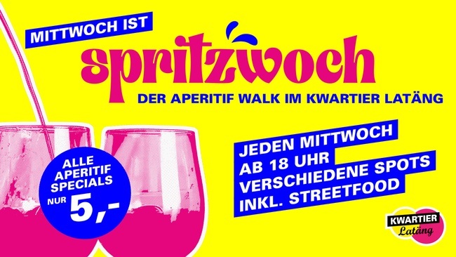 Spritzwoch - Der Aperitif Walk im Kwartier