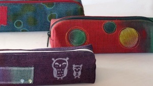 Nähfieber: Mäppchen aus Jeans (bemalt) Familienworkshop | Ab 7 Jahren