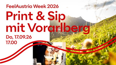 Print & Sip: DIY-Siebdruck-Workshop und Drinks aus Vorarlberg – FeelAustria Week 2026