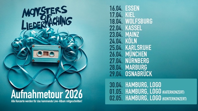 Monsters Of Liedermaching - Die Aufnahmetour 2026