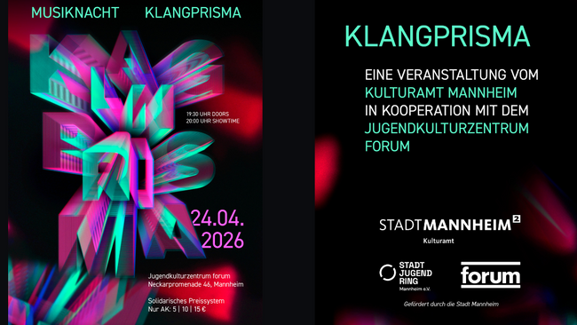 Klangprisma 2026 - Konzert mit Kalkyl / Orange Earth / Nikra / OTS