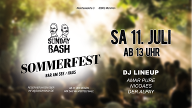 Sunday BASH Sommerfest