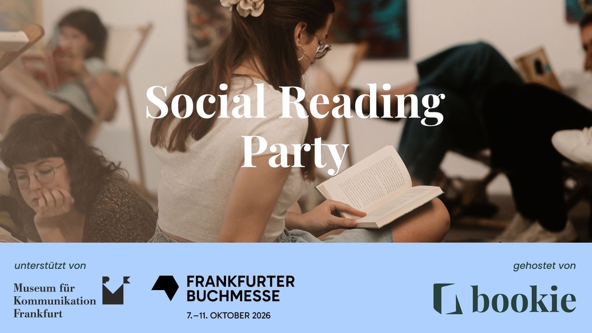 Titelbild der Veranstaltung Social Reading Party @ MFK Frankfurt