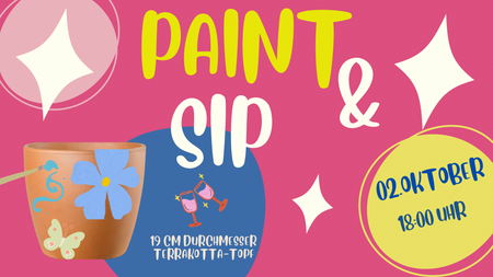 Paint & Sip: Terrakotta-Topf bemalen