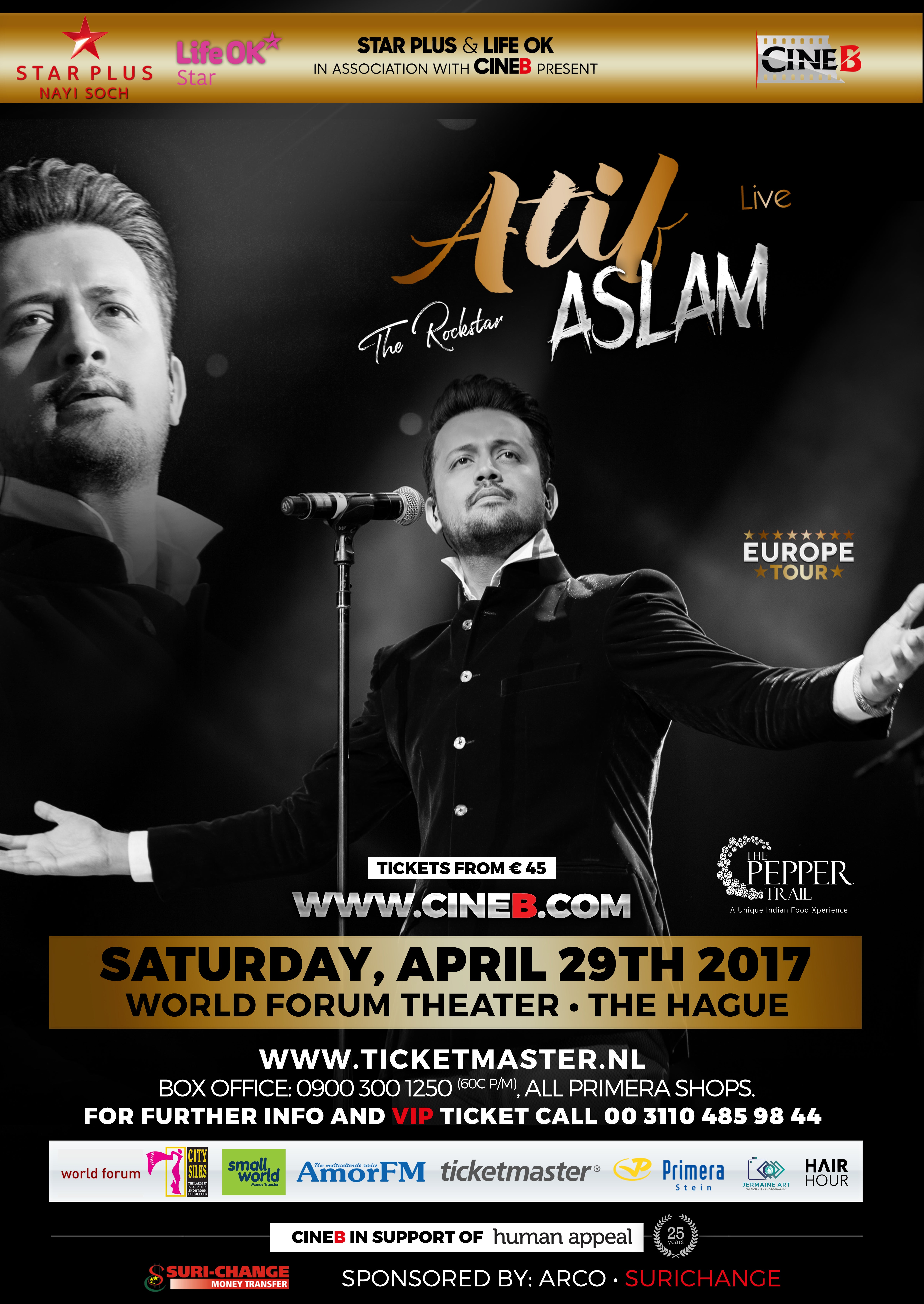 ATIF ASLAM - Live in Berlin | Logen-Seat in der Ticketmaster Suite