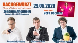 Nachgewürzt - Kabarettshow mit Liveband // Zu Gast: Vera Deckers