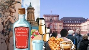 Highlight Tour durch Mannheim mit Sekt, Snack, Schloss und StreetArt (1 Ticket für 116,- EUR gilt für 4 Personen = 29,- EUR pro Person!)