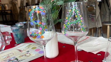 WINEGLAS BEMALEN WORKSHOP in Frankfurt
