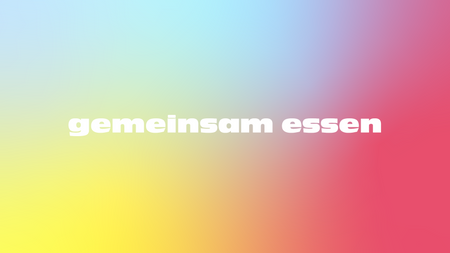 gemeinsam essen: Wechselnde Gesellschaft, neue Themen