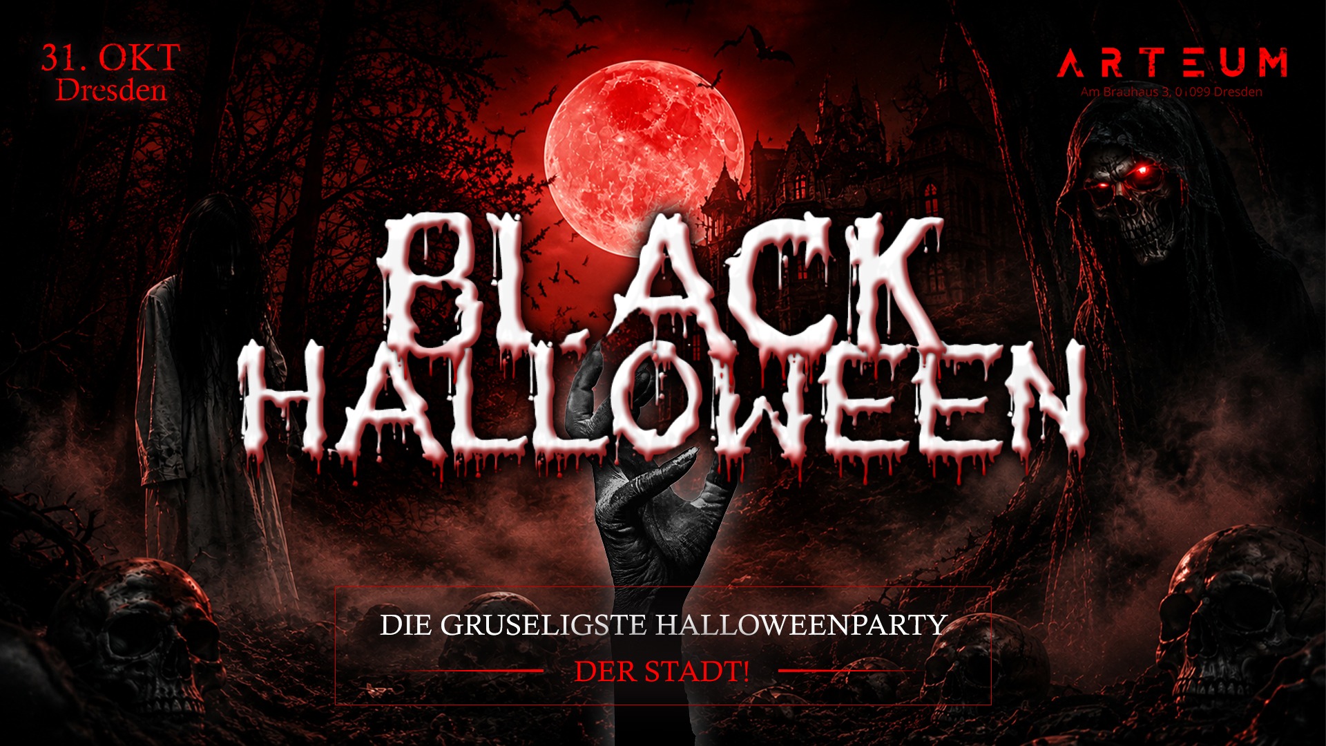 BLACK HALLOWEEN • Dresdens gruseligste Halloweenparty!