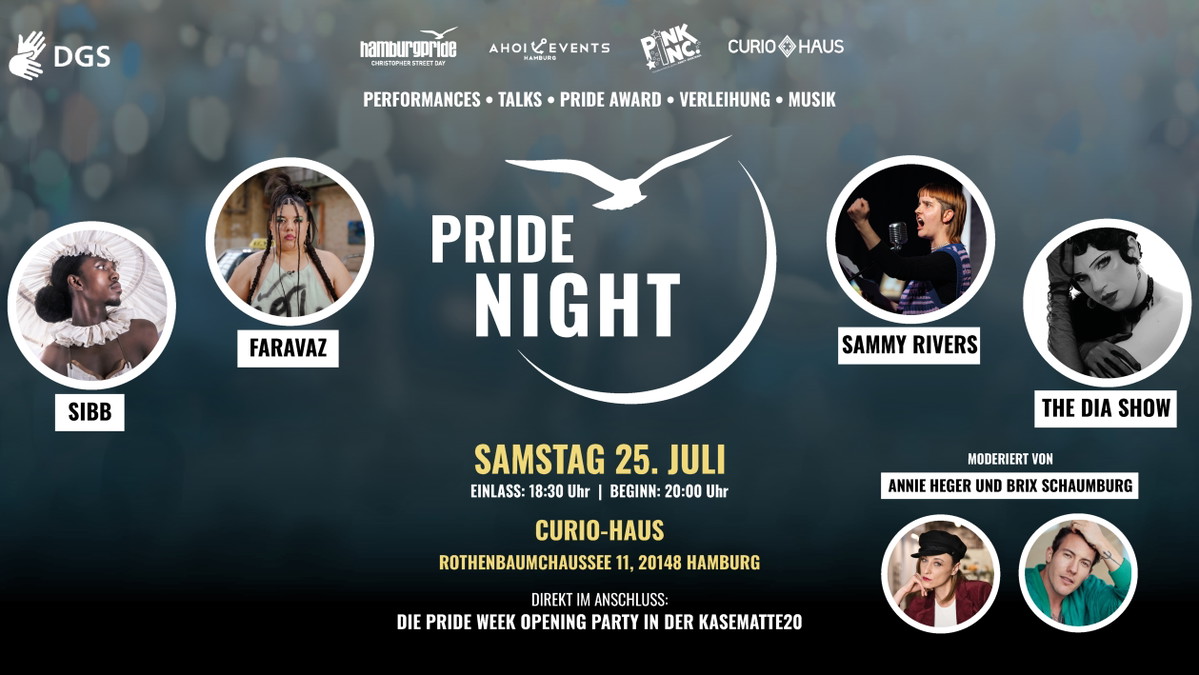 "PRIDE NIGHT 2026 - Die offizielle CSD-Eröffnung im CURIO-HAUS"