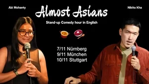 Almost Asians - stand-up comedy show in english by Nikita Kha and Abi Mohanty