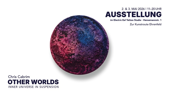 Ausstellung zur Kunstroute Ehrenfeld: Chris Cabrim | Other Worlds – Innere Welten im Schwebezustand