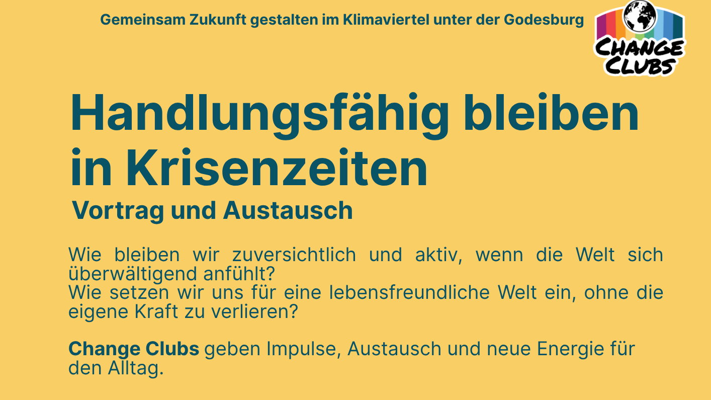 Change Clubs: Handlungsfähig bleiben in Krisenzeiten – gemeinsam geht’s leichter.