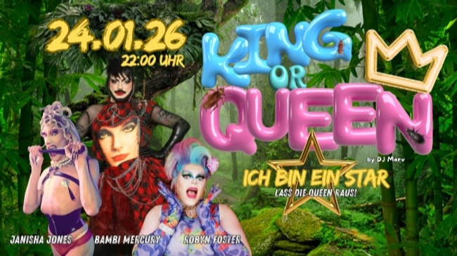 King or Queen Party - Ich bin ein Star! Lass die Queen raus!