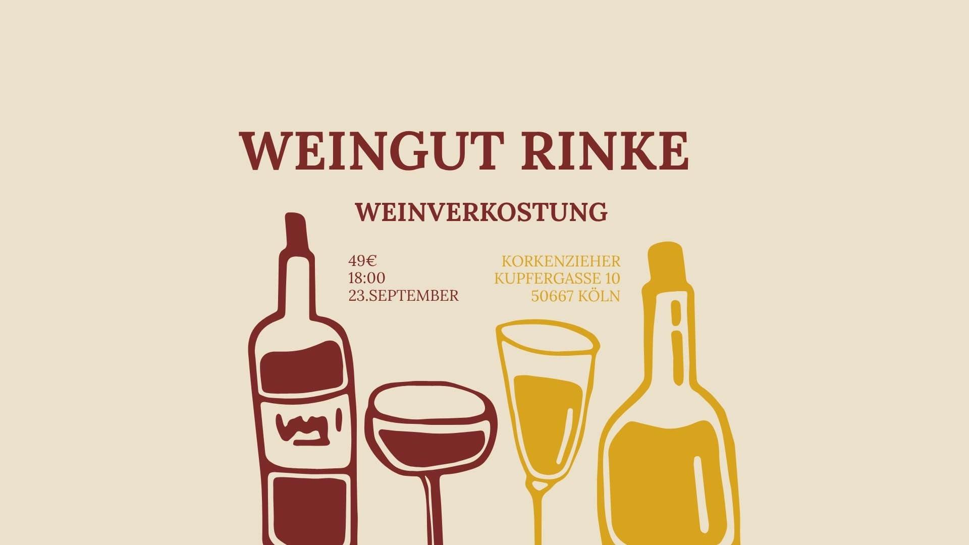 Weingut Rinke Weinverkostung im Korkenzieher