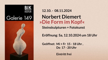 Norbert Diemert »Die Form im Kopf«, Steinskulpturen und Fotokunst