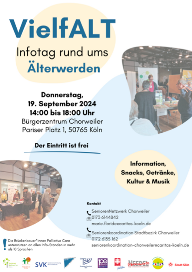 VielfALT – Information day about aging on 19.09.2024 in Cologne – Out