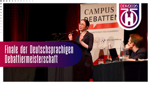 Finale der Deutschsprachigen Debattiermeisterschaft 2026