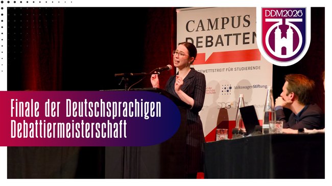 Finale der Deutschsprachigen Debattiermeisterschaft 2026