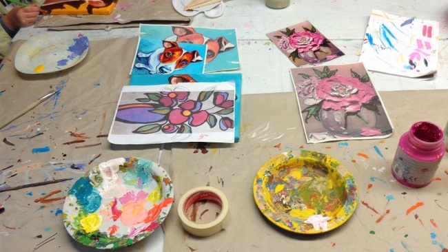 Mütter-Töchter-Malkurs