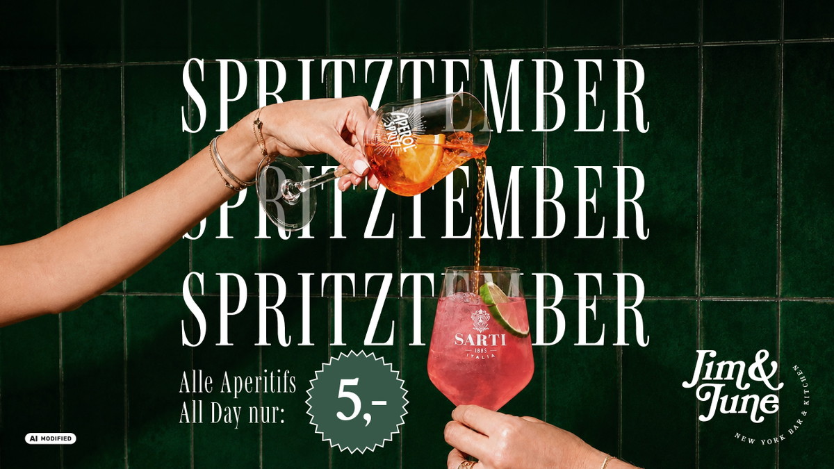 Titelbild der Veranstaltung Spritztember im Jim & June 🍹