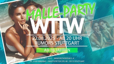 WTTW ab 16 Jahren - Stuttgarts angesagteste 16er Party!