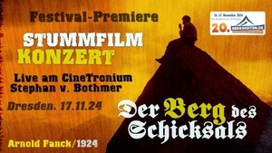 Stummfilmkonzert "Der Berg des Schicksals" (1924) - Livebegleitung durch Stephan v. Bothmer, Deutschlands renommiertester Stummfilmpianist