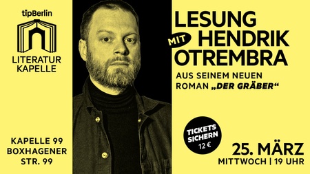 Literaturkapelle - Die neue tip-Lesereihe mit Hendrik Otremba