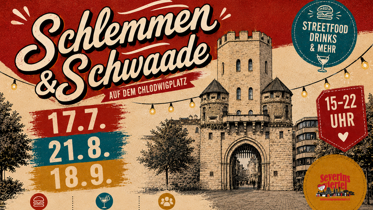 Schlemmen&Schwaade - Der Feierabendmarkt auf dem Chlodwigplatz