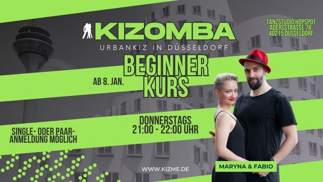 Kizomba Kurs für Einsteiger (UrbanKiz Style)