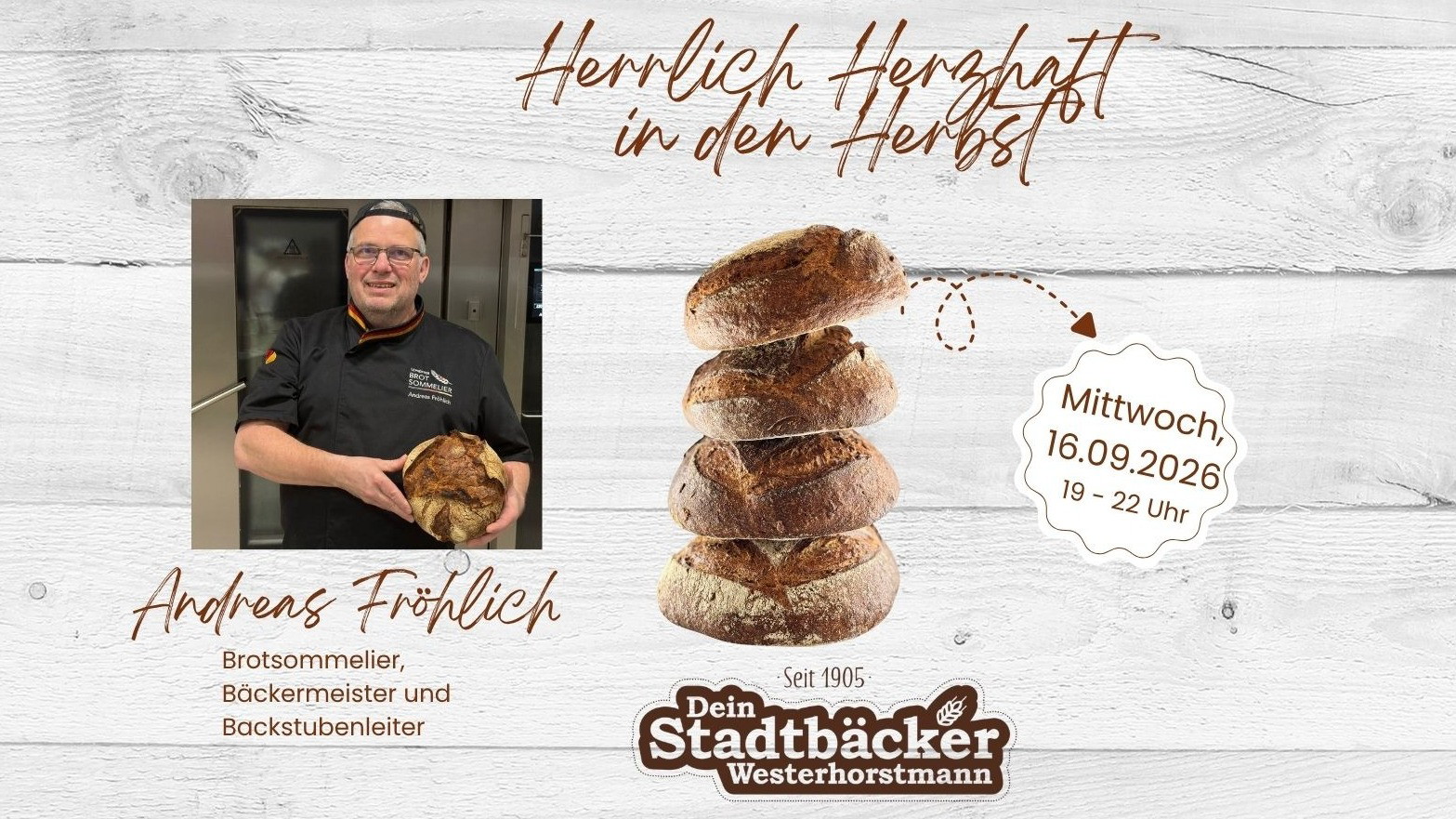 Herrlich Herzhaft in den Herbst - Der Brotsommelierabend