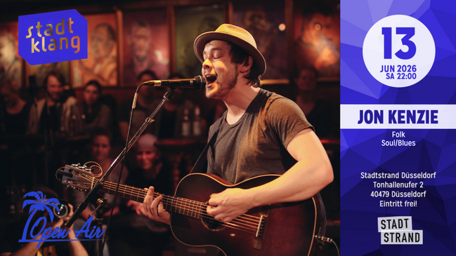 «stadtklang» LATE NIGHT SPECIAL mit JON KENZIE | Open Air @ STADTSTRAND Düsseldorf