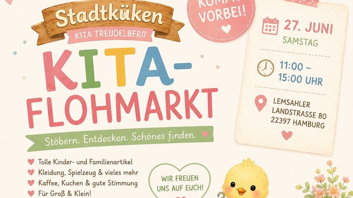 KINDER -KITA - FLOHMARKT   27.6.26    11-15Uhr
