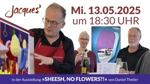 Weinprobe in der Ausstellung