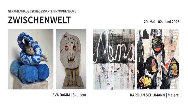 Zwischenwelt - Skulpturen und Gemälde im Geranienhaus