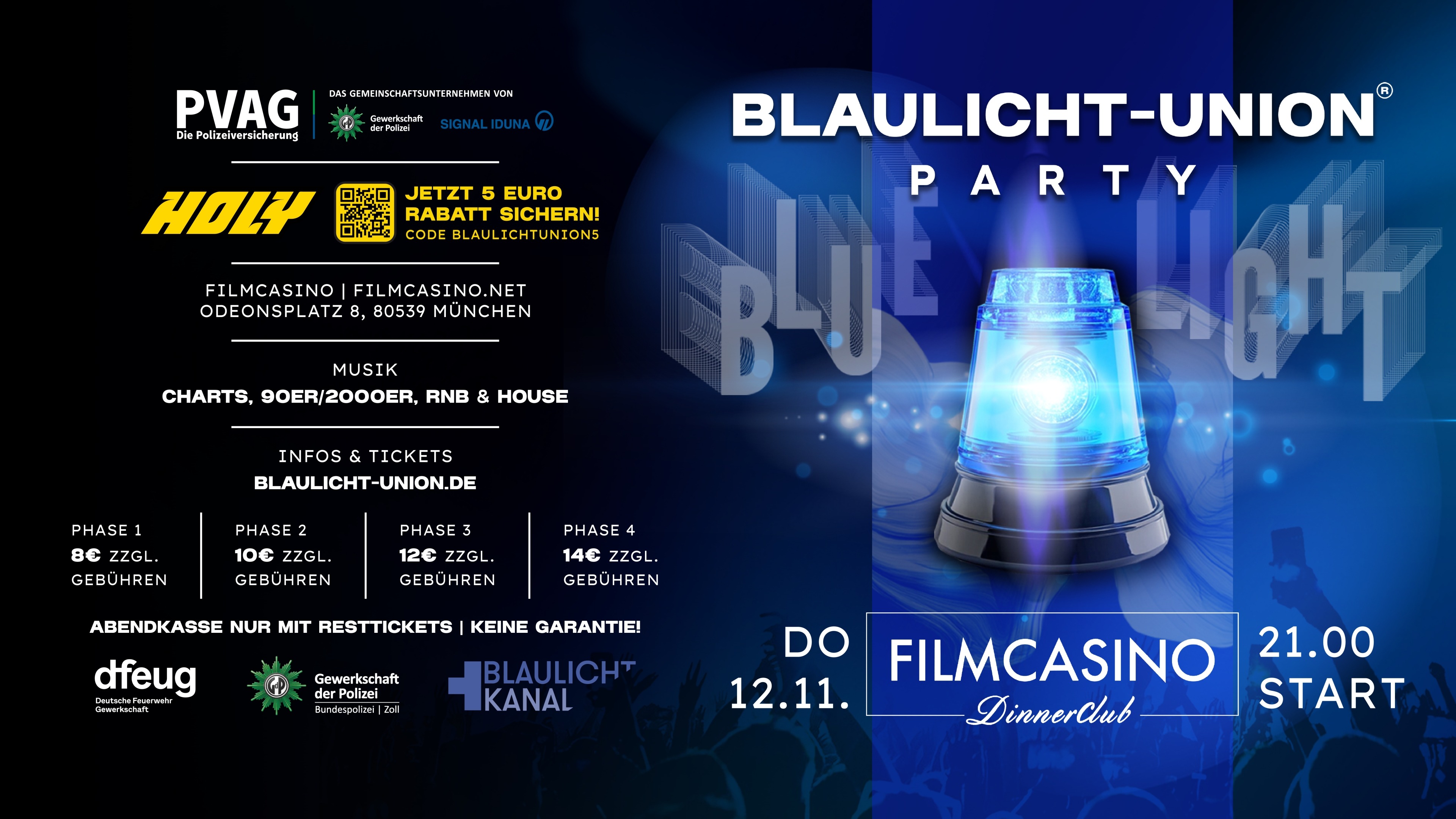 Blaulicht-Union Party - München