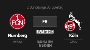 2. Bundesliga // Nürnberg vs. 1 FC Köln // LIVE in HD im Biergarten
