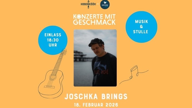 Musik & Stulle - Konzerte mit Geschmack mit Joschka Brings