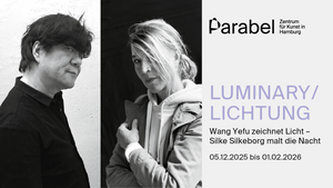 Luminary / Lichtung, Wang Yefu zeichnet Licht – Silke Silkeborg malt die Nacht