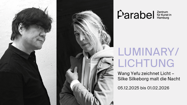 Luminary / Lichtung, Wang Yefu zeichnet Licht – Silke Silkeborg malt die Nacht