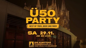 Die Ü50‑Party in der Kunstbar (direkt am Kölner Dom & Hbf)