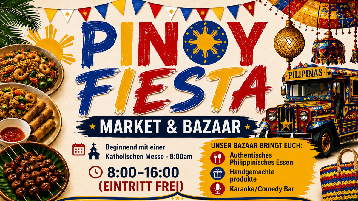 Titelbild der Veranstaltung ENTRIT FREI- PINOY FIESTA MARKET & BAZAAR