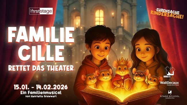 Kindersache: Familie Cille rettet das Theater - Ein Familienmusical von 5-99 Jahren