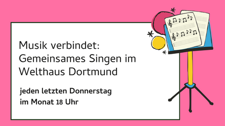 Gemeinsames Singen im Welthaus Dortmund