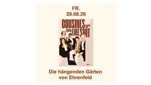 Cousines Like Shit (Wien, Indie-Avant Trash) in den hängenden Gärten von Ehrenfeld, Köln